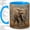 Blue, variant on Elephant Wildlife Accent Mug, 11oz Ceramic Coffee Cup for Animal Lovers