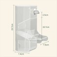 thumbnail image 3 of Comedero para Loros, Cuenco de Comida para Pájaros, Contenedor de Comida para Loros, Cuenco de Alimentación de Estructura Simple, Suministros para Pájaros, Comedero para Pájaros A, 3 of 5