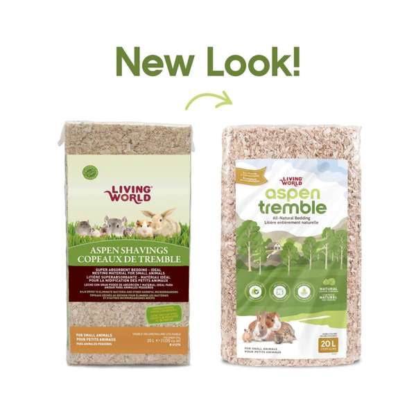 Living World Litière pour Petits Animaux & Litière, Copeaux de Tremble, 20 L