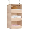 thumbnail image 1 of Organisateurs et Rangement Suspendus pour Garde-Robe à 3 Tablettes Organisateur de Rangement Pliable pour Garde-Robe de VR Organisateur Suspendu de Camp pour S, 1 of 7
