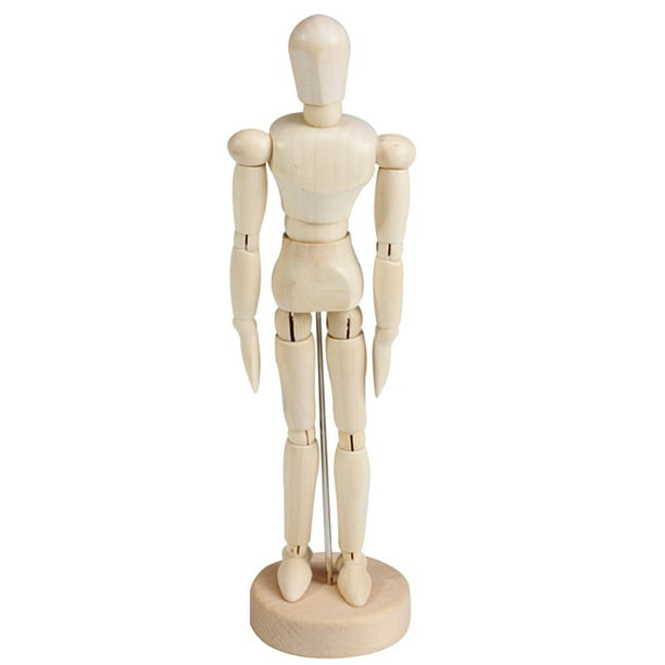 AkoaDa Paint Sketch Wooden Man Model Artist Movable Limbs Doll Male