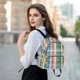 thumbnail image 6 of ALAZA Checkered Plaid Pattern Womens Travel Laptop Backpack Large Daypack Ladies Shoulder Bags S, 6 of 7