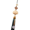 thumbnail image 2 of S SERENABLE Lotus Car Pendant Auto Interior Dangle Wood Carving Rear View Mirror Pendant Blue, 2 of 9