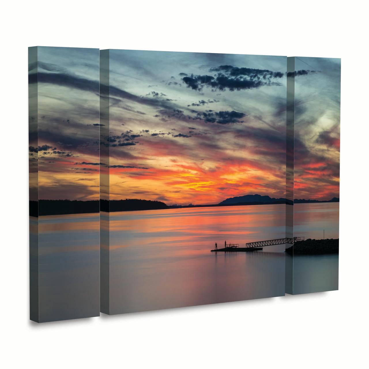Trademark Fine Art 'Sunset Pier' Canvas Art by Pierre Leclerc