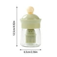 thumbnail image 2 of Glass Oil Dispenser with Integrated Silicone Basting Brush for Kitchen Cooking Grilling and Baking Applications, 2 of 8