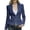 Blue, variant on LangJing Womens Zip Up Casual Blazers Open Front Long Sleeve Work Office Suit Jackets Notch Lapel Slim Fit Lightweight Blazer Navy,XXL