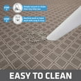 thumbnail image 2 of Drymate Original Cat Litter Mat, Contains Mess from Box for Cleaner Floors, Urine-Proof, Soft on Kitty Paws -Absorbent/Waterproof- Machine Washable, Durable (29”x36”)(Taupe Diamond Squares), 2 of 5