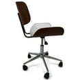 thumbnail image 4 of Simpli Home Dax Swivel Adjustable Executive Computer Bentwood Office Chair-Color:White, 4 of 7