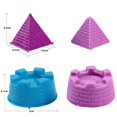 thumbnail image 4 of New Fantastic 6 Pieces Castle Sand Toys Pyramid Sandcastle Outdoors Beach Sea Sand Toys, 4 of 8