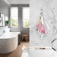 thumbnail image 6 of Leaves Flowers with Gnomes Hand Towel Bath Towels Face Towels Cotton Absorbent for Home Hotel Spa Swimming Yoga Sports, 6 of 7