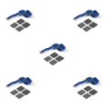 thumbnail image 1 of xinxixnxx 1/2/3/5 Improved Performance Turn Signal Lever For Enhanced Wheel Handling Exact Fit Baked Blue 12.5*3*2.9cm 5PCS, 1 of 6