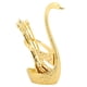 thumbnail image 4 of Vajilla, Juego de cucharas de cuchara de postre con soporte en forma de cisne de aleación de zinc de primera calidad, 4 of 8