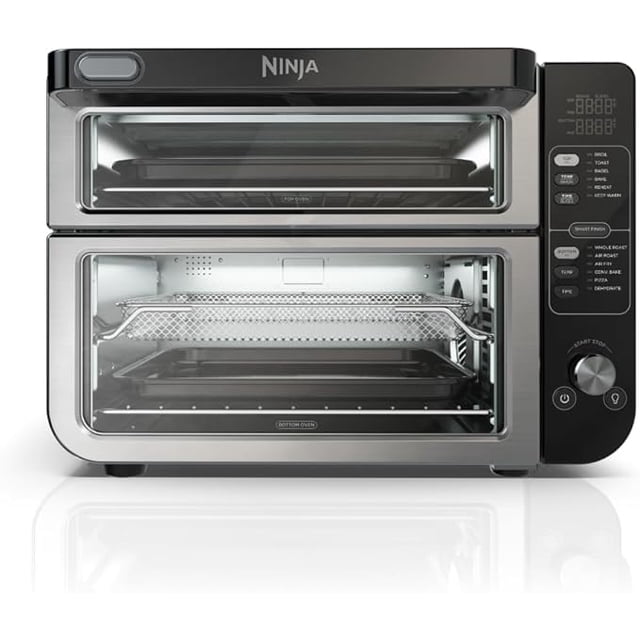 Remis à Neuf - Ninja Four Double 12-en-1 avec Porte Flexible, FlavorSeal et Finition Intelligente