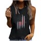 thumbnail image 1 of Camiseta holgada sin mangas con cuello redondo y estampado informal de verano para mujer Pompotops  lopia993420, 1 of 5