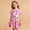 v#1016Hot Pink2038, variant on HAYIMI Kids Easter Bunny Egg Print Girls 2 Piece Outfit Sets Fashion Ribbon Bowknot Blouse With Lace Trim And Pleated Skirt Cute Child O-Neck Clothes Sets