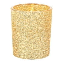 Gold Glitter Votive Holders - Home Decor - 12 Pieces