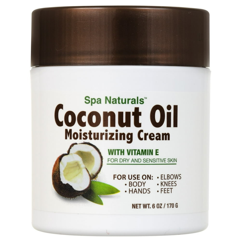 Coconut Oil Moisturizing Cream with Vitamin E , 6 oz. Tubs 3 Pack