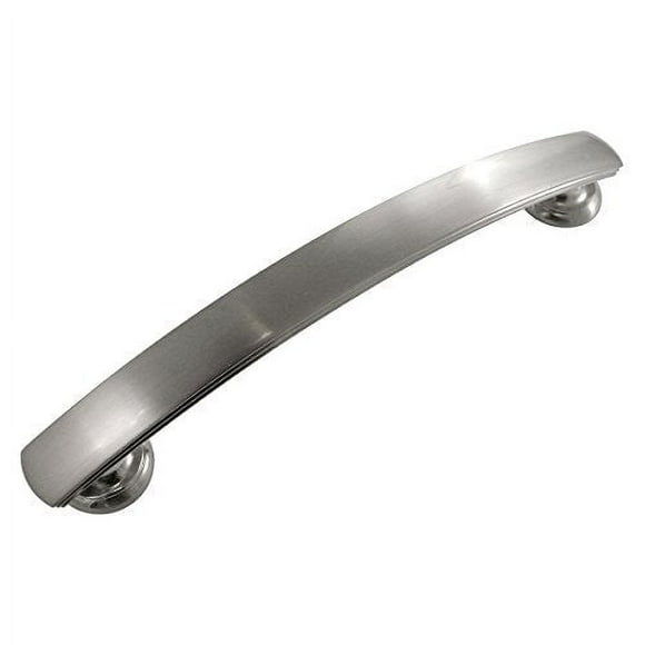 Hickory Hardware P2149-SN-10B American Diner Collection Pull 5-1/16 Inch (128mm) Hole Center, Center to Center, Satin Nickel, 10 Each