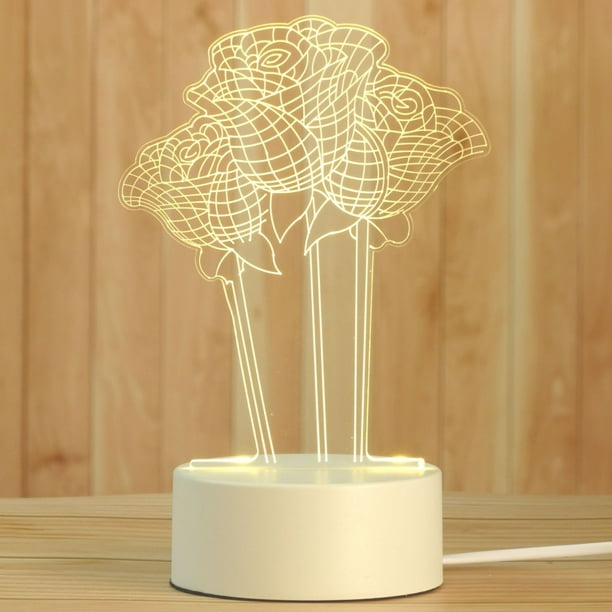 Xihbxyly Luz Nocturna Led, Lámpara Usb con Forma de Animal, Iluminación Decorativa Creativa, Decoración para Fiestas y Navidad, Ideal para Dormitorio y Sala de Estar, Tamaño 9,2 X 16 Cm, Ideal Como R