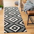 thumbnail image 2 of SAFAVIEH Aspen Michaelangelo Southwestern Wool Area Rug, Charcoal/Black, 2'6" x 4'6", 2 of 7