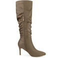 thumbnail image 3 of BLISSFUL STEP Women's Slouch Pointed Toe Stiletto Heel Knee High Boots, 3 of 8
