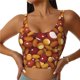 thumbnail image 1 of Fotbe Almond Nuts Sujetador Deportivo Largo sin Aros para Mujer con Almohadillas y Soporte Medio, Transpirable y Absorbente, Camiseta Tipo Chaleco o Tank Top-Large, 1 of 8