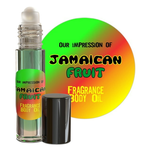 MOBETTER FRAGRANCE OILS' Impression of Jamaican Fruit Body Oil Fragrance 1/3 oz roll on Glass Bottle, Long Lasting, Travel Size, Unisex