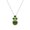 Necklace, variant on 4mm Round Shape Peridot 925 Sterling Silver Tiny Women Valentines Day Gifts Pendant Necklace