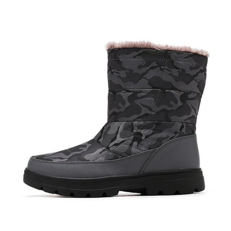 

HOMBOM Slouch Fall Autumn Couples Hiking Shoes Women Outdoor Snow Boots Rain Boots For Women Hiker Boots For Reduced Price