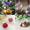 thumbnail image 6 of Clear Fillable Ornaments for Crafts 80mm Christmas Ornaments Balls Hanging Christmas Decorations Indoor Home Decor Supplies Clear Acrylic DIY Ornaments Christmas Tree Decorations, 6 of 6
