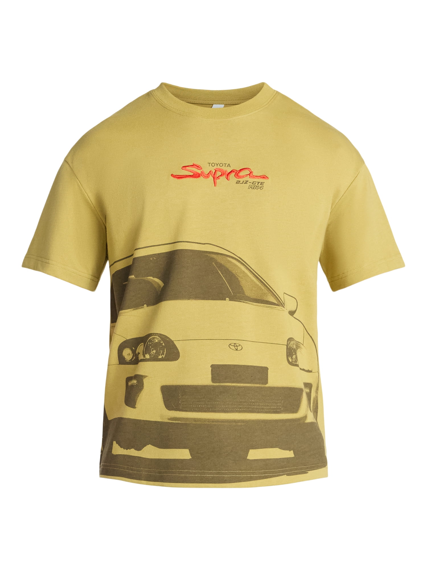 Toyota Men's and Big Men's Supra Cropped Graphic Tee, Sizes XS-3XL