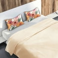 thumbnail image 5 of Yayeee Pillowcase Standard Size Set of 2 Satin Wrinkle Resistant Pillow Case, Hand Drawn Floral, 5 of 8