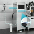 thumbnail image 6 of OUTBID Split Commercial Ice Maker Machine 500LBS/24H with 350lbs Ice Bin, Nugget Ice Makers Commercial, Clear Cube Pellet Ice Maker, Fast Ice Maker Ice-Ready in 8-15mins, 6 of 10
