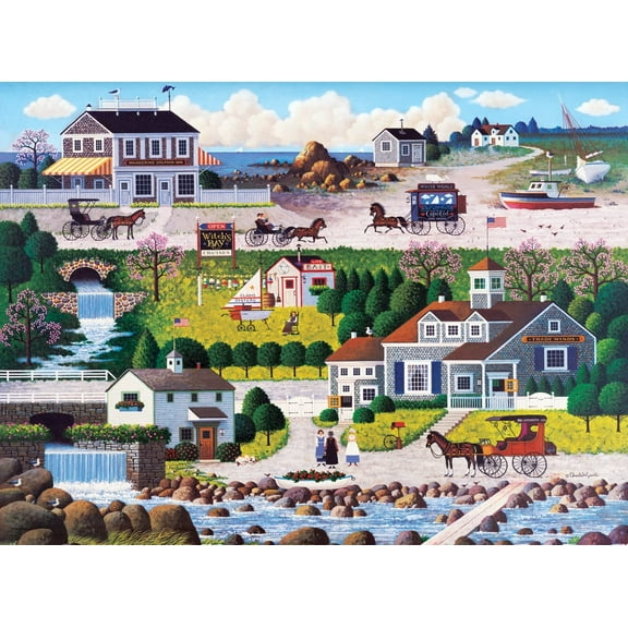 500 Piece Jigsaw Puzzle - Charles Wysocki - Birds of a Feather - 500 Piece Jigsaw Puzzle