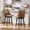 Brown, variant on Spruce & Spring Modern Upholstered Swivel Bar Stool with Wide Seat for Kitchen Island or Dining Space Set of 2, Sand