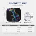 thumbnail image 3 of Honeii colorful flames dinosaur Print Foldable Car Sun Shade for Windshield, 2-Piece UV Protection Shade, Protects Car Interior, Ideal for Cars, Trucks, SUVs-Medium, 3 of 6