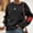 Black, variant on Women Hoodless Sweatshirt Long Sleeve Cute Heart Elbow Patch Pullover Loose Crew Neck Short Casual Swearshirt