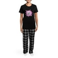 thumbnail image 4 of CafePress - Girls Kick It Soccer Women's Dark Pajamas - Women's Short Sleeve Print T-Shirt and Pants Dark Cotton Pajama Set, 4 of 7