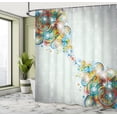 thumbnail image 5 of Ambesonne Abstract Shower Curtain, Modern Rainbow Waves, 69"Wx84"L, Multicolor, 5 of 5