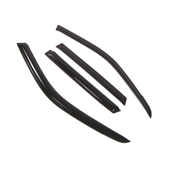 Car Window Rain Guard | Outside Mount Visors Auto Side Window Deflectors | Windows Visor Rain Shields Compatible with 2012-2017 Suzuki Grand Vitara | 4 Pcs Set, WD2-399B, Dark Smoke