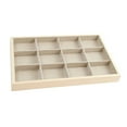 thumbnail image 3 of Bandeja de Joyería Apilable Caja de Almacenamiento Vitrina Vitrina Inserciones Soporte de Almohadilla Madera Multiusos para Tobilleras Bandeja de 12 rejillas Sunnimix Bandeja de almacenamiento de joyas, 3 of 8