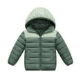 thumbnail image 3 of Chaqueta acolchada con capucha para niñas. Abrigo de invierno ligero con cremallera acolchada y bolsillos para niñas de 7 a 14 años., 3 of 3