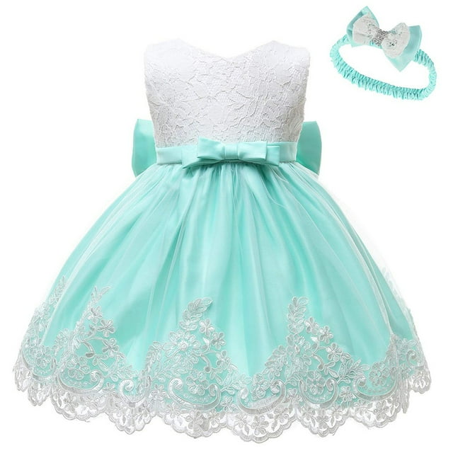 Ensemble de Robe Tutu de Mariage pour Fille avec Bandeau en Dentelle Délicate et Nœud Papillon