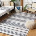 thumbnail image 2 of SAFAVIEH Montauk Kenyon Southwestern Cotton Area Rug, Grey/Ivory, 5' x 8', 2 of 8