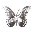 thumbnail image 3 of Decoración de pared de mariposa de metal, valla al aire libre, escultura de pared de mariposas 3D decoración colgante para la sala de estar para un plata, 3 of 8