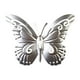 thumbnail image 3 of Decoración de pared de mariposa de metal, valla al aire libre, escultura de pared de mariposas 3D decoración colgante para la sala de estar para un plata, 3 of 8