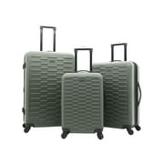 3PC GREENSBORO EXPANDABLE HARDSIDE LUGGAGE SET, OLIVE