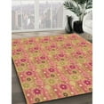 thumbnail image 3 of Ahgly Company Machine Washable Indoor Round Transitional Grapefruit Red Area Rugs, 5' Round, 3 of 7