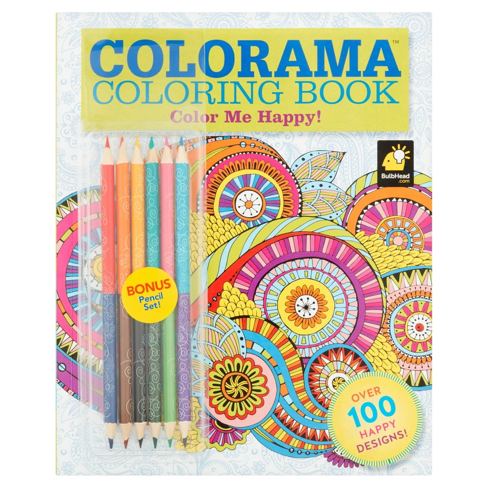 As Seen On Tv! Colorama Color Me Happy Coloring Book with Over 100 ...