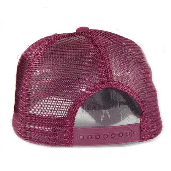 ZQUUVOU Women's and Men's Mesh Back Baseball Cap Embroidered Letter Vintage Sun Hat Adjustable Snapback Unisex Hot Pink